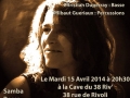 Flyer concert Afinidades - Paris 2014